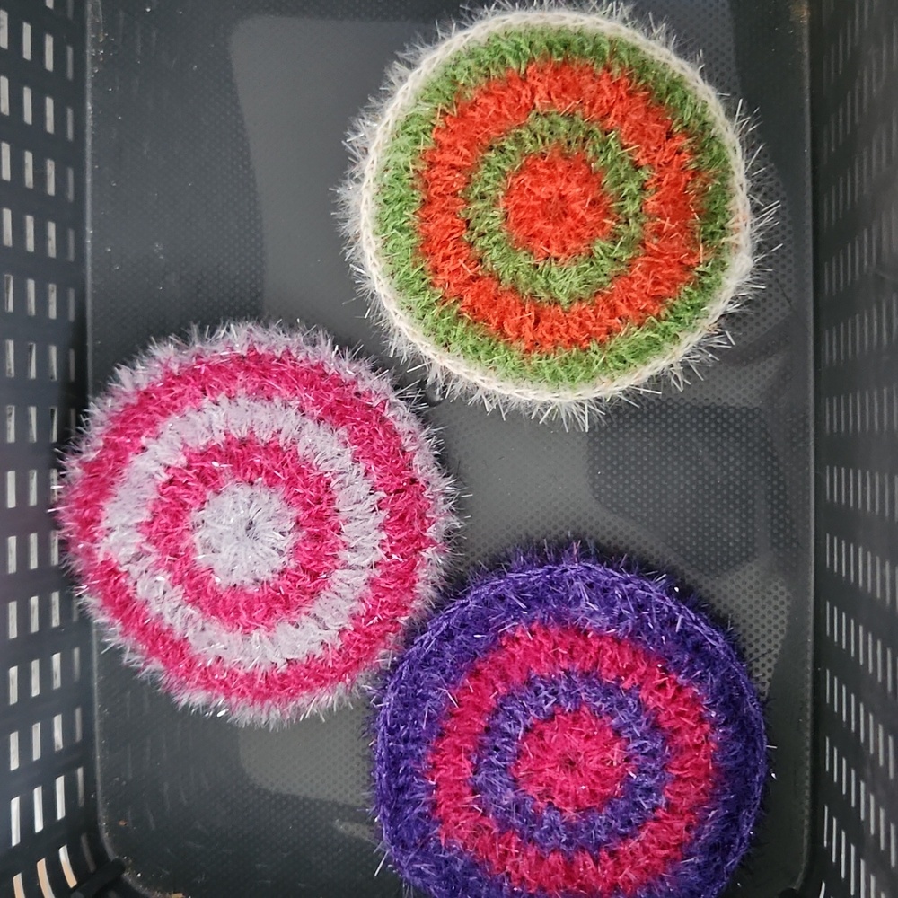Colorful Circular Knit Scrubbers